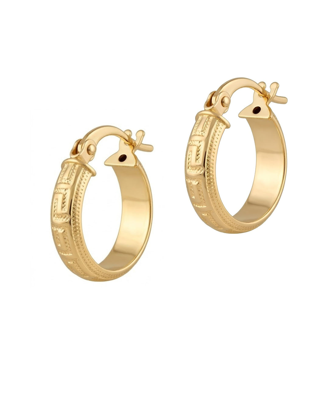 Iris Small Vintage Gold Earring