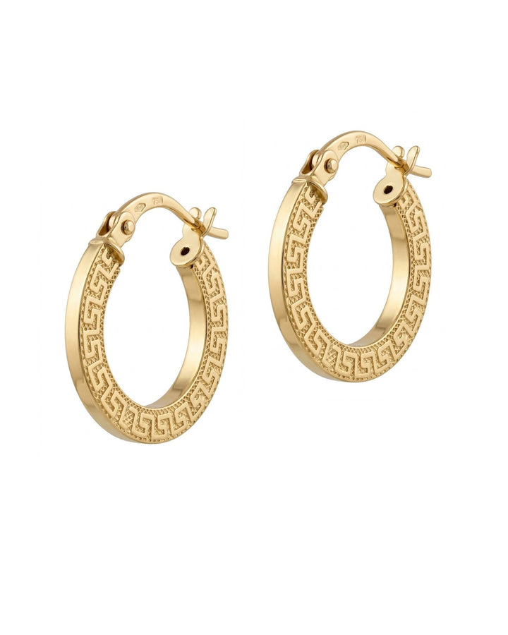 Iris Smooth Vintage Gold Earring