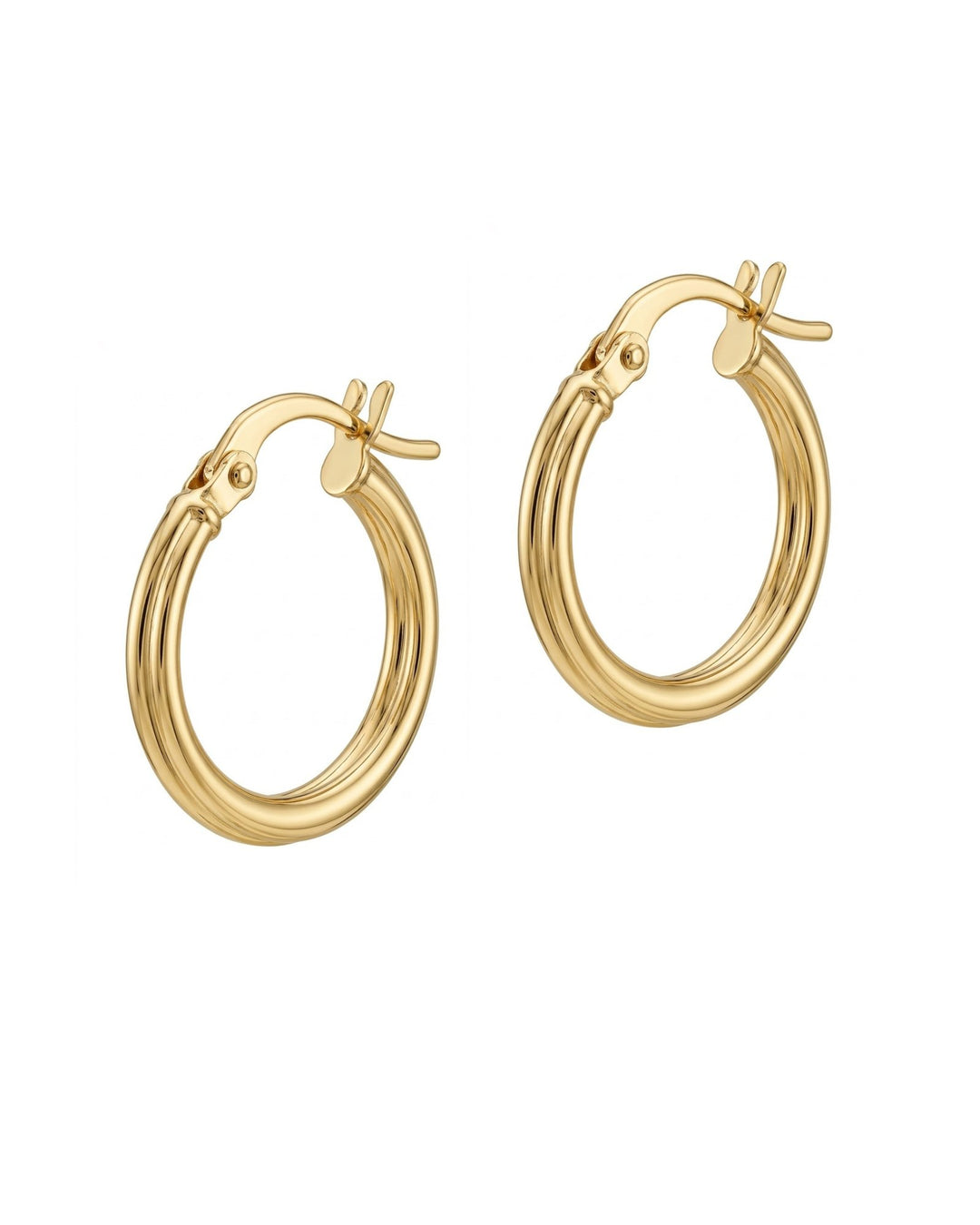 Iris Twisted Gold Earring