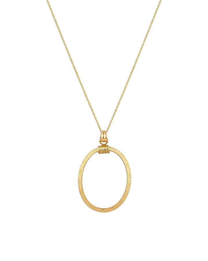 Iris XO Oval Pendant Chain