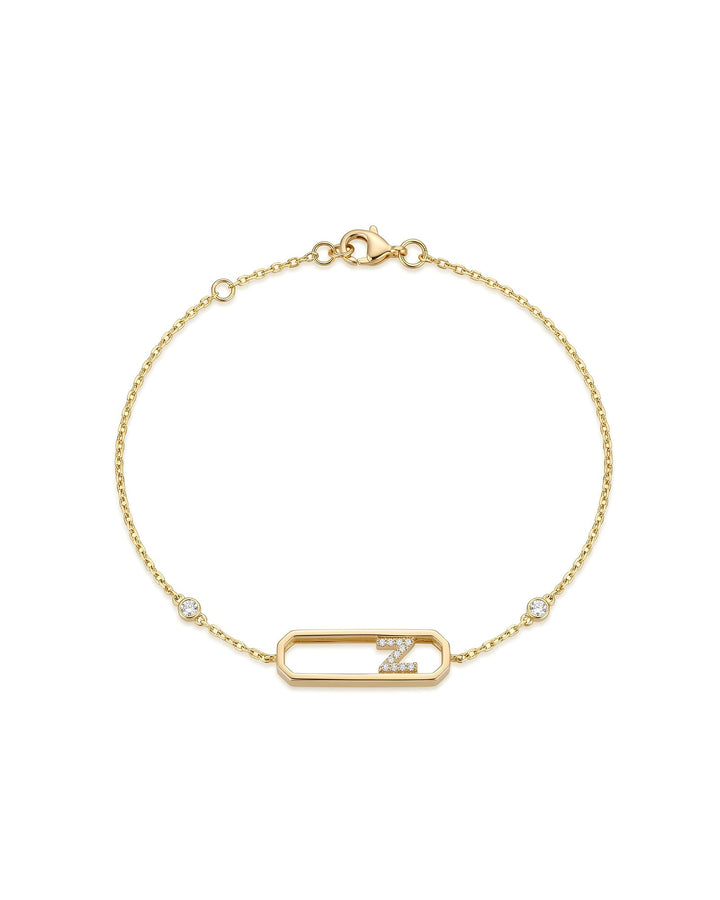 Letter Z Diamond Bracelet